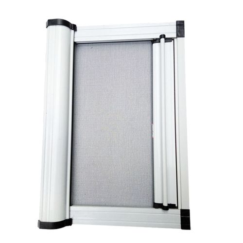 隐形纱窗磁性伸缩纱门推拉卷筒式防蚊拉链款卫生间铝合金防蚊纱窗