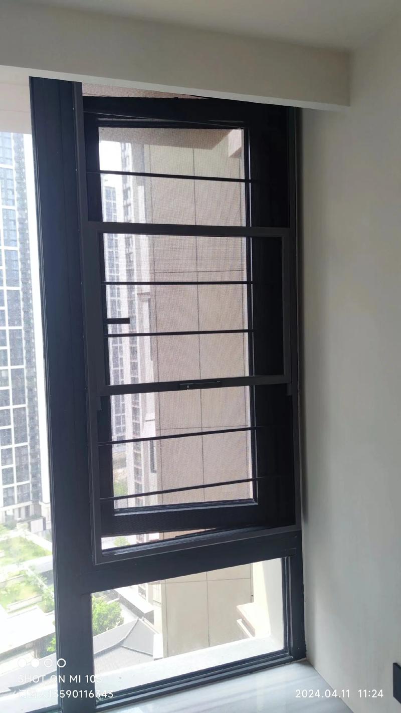 #防蚊纱窗#极窄高清网纱窗#极窄易拆洗纱窗护栏一体窗#阳台推